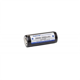 Keepower 26650 3,6 volt Li-Ion batteri 5500 mAh med sikkerhetskretsløp